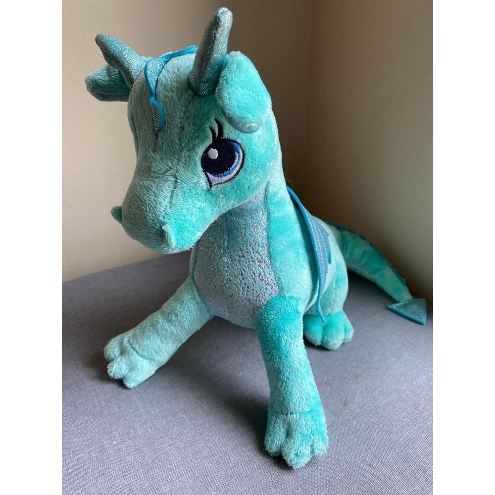 Aurora Dragon Plush 2018 Willow Sparkle Mint 15" Stuffed Animal s11
